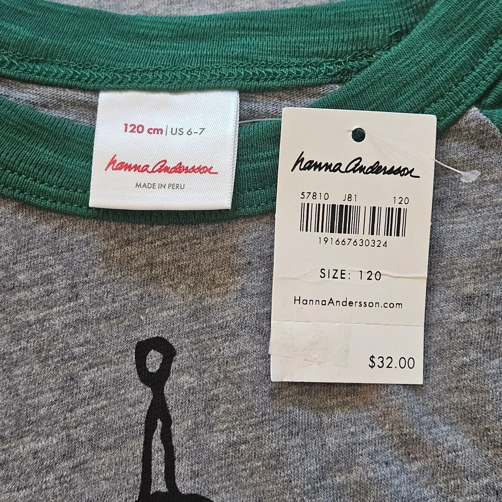 Hanna Andersson Shirt Jogger Set of 3 Kids 120 US 6-7 NEW Alien UFO Raglan Pants
